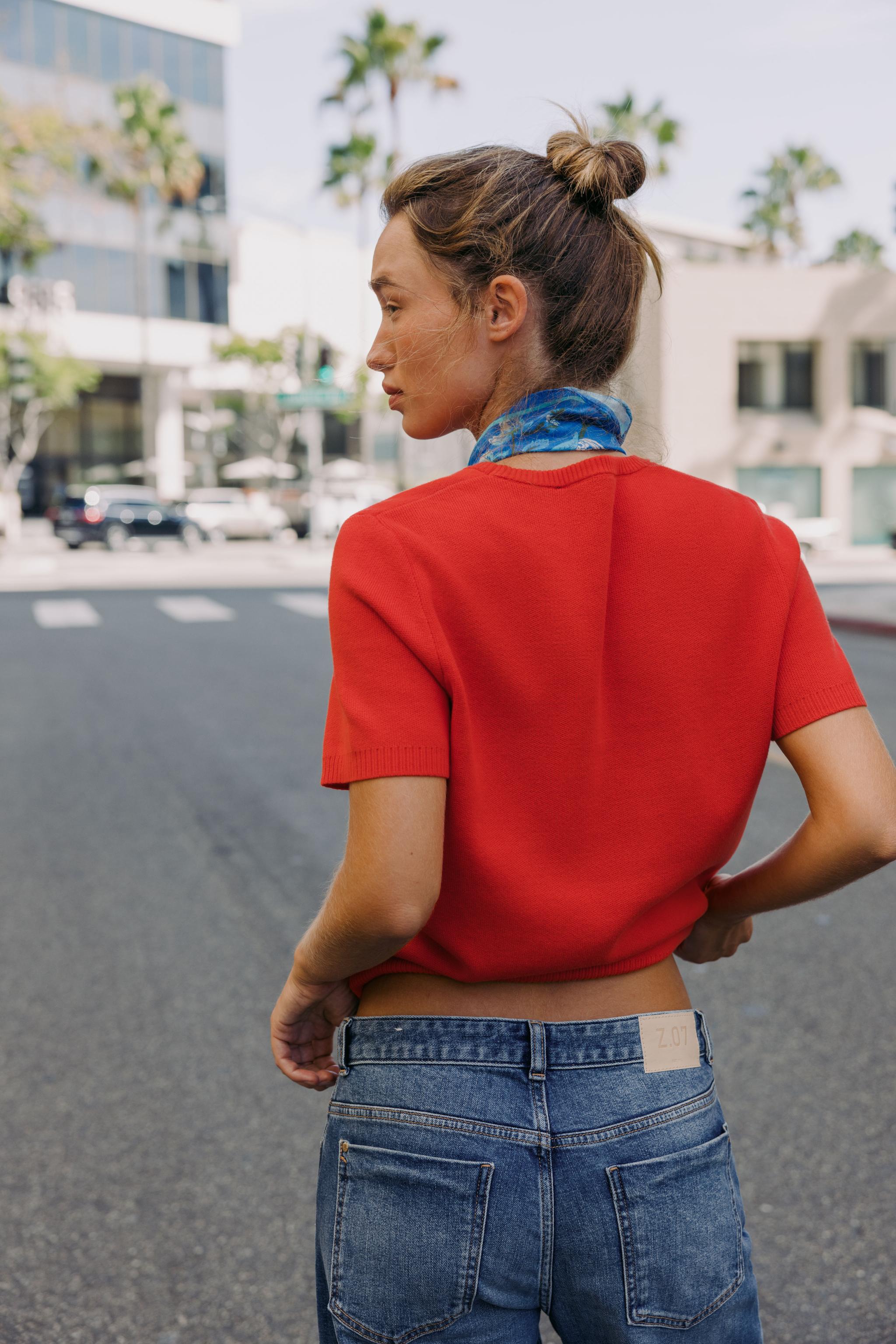 SHORT SLEEVE BASIC KNIT JUMPER